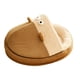 thumbnail image 3 of Cama Cueva Para Mascotas, Lavable, Cálida, Nido Semicerrado Para Gatos, Perros, Gatitos Y Gatos, L, Marrón, 3 of 3