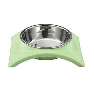 Defensor - Plato Con Pocillo Acero Inoxidable Mascotas, Perros, Gatos