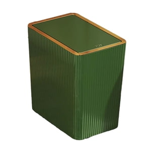 Bothyi - Bote De Basura Con Tapas, Papelera De Cocina De Diseño Simple Para El Hogar, Inodoro, 12 L, Verde