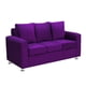 thumbnail image 2 of Sofa Kendy 3c Felpa 12 Morado, 2 of 6