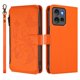 thumbnail image 2 of Funda Cartera Mariposa para [Motorola Edge 50 5G] con Soporte y Cremallera Naranja, 2 of 6