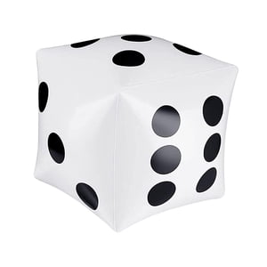 Magideal - Juguetes Inflables Dados Playa Cubos Inflables Dados Divertidos Piscina Dados Juego De Fiesta Dados Para Jardín Accesorios De Escenario Piscinas Juego , Blanco