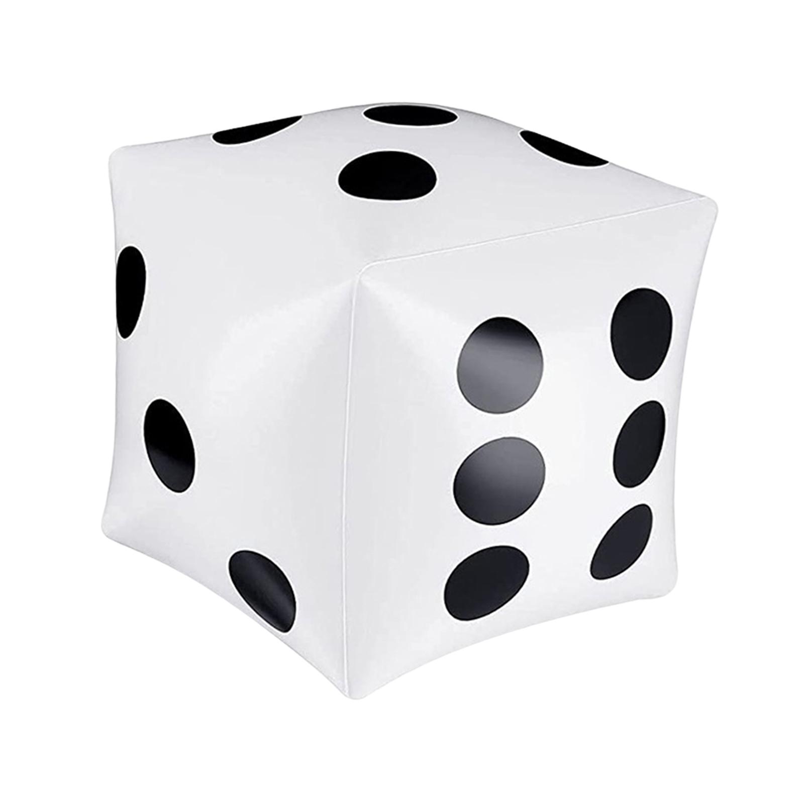 Magideal - Juguetes Inflables Dados Playa Cubos Inflables Dados Divertidos Piscina Dados Juego De Fiesta Dados Para Jardín Accesorios De Escenario Piscinas Juego , Blanco