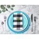 thumbnail image 3 of Servilletas de Tela Ramanta Home 46 cm Azul Tinta y Blanco - Paquete de 12, 3 of 4
