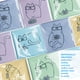 thumbnail image 4 of Paquete de 10 paños de limpieza de microfibra con bonito diseño de gatito, 4 of 6
