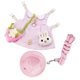 thumbnail image 3 of Conjunto De Vestido Para Mascotas Chaleco De Conejo Ropa De Disfraz Traje De Moda Diario Pink_L, 3 of 5