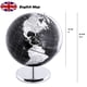 thumbnail image 2 of Globe Exerz 8 negro metalizado con arco y base de acero inoxidable, 2 of 9