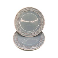 Oem - Pack 4 Plato Semi Plano Decorativo Redondo Claro 22Cm