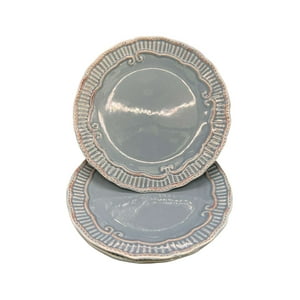 Oem - Pack 4 Plato Semi Plano Decorativo Redondo Claro 22Cm