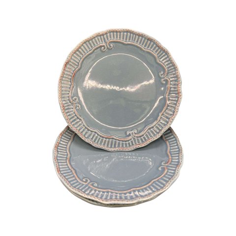 Oem - Pack 4 Plato Semi Plano Decorativo Redondo Claro 22Cm