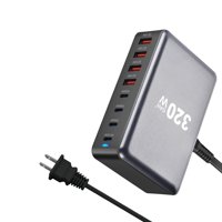 Magideal - Estación De Carga De Escritorio Cargador De Computadora Portátil De 320 W Para Oficina, Escuela, Trabajo