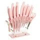 thumbnail image 1 of Juego de bloques de cuchillos Paris Hilton de acero inoxidable de 16 piezas, 1 of 3