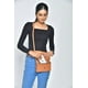 thumbnail image 2 of Cartera Satchel Sharo Cuero y Lona Bicolor, 2 of 6