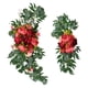 thumbnail image 5 of Granja Flores Artificiales Arco Decoración Colgante Para Dormitorio Ceremonia Día Festivo Rosa Oscuro, 5 of 5