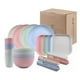 thumbnail image 1 of Pack De 36 Platos Plásticos Reutilizable Colores Surtidos, 1 of 3