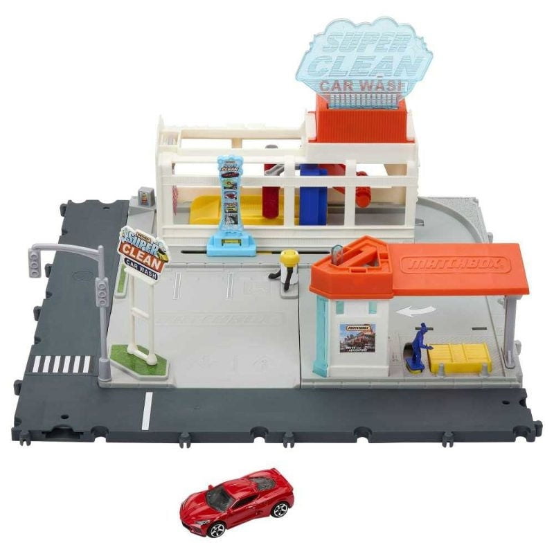 Matchbox - Set De Juego Playset De Acción Super Autolavado.