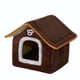 thumbnail image 1 of Refugio Para Mascotas Interior Extraíble Snooze Kennel Cat Bed Para Perro Pomeranian Poodle Brown Y S, 1 of 5