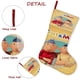 thumbnail image 5 of Pat y Mat Tema: Calcetines de Navidad, fino lino blanco para colgar en escaleras y chimenea, decoración navideña para el hogar, regalo de Navidad. 45cm × 32cm, 5 of 5