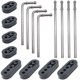 thumbnail image 1 of Colgador de escape Ganluuree 10 mm 25 cm/19 cm, juego de 16 piezas, 1 of 6