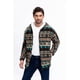 thumbnail image 3 of Chaqueta Hombre Polerón Étnico Forro Interior Piel Cierre 7570, 3 of 4