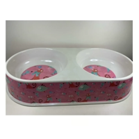 Genérico - Comedero Doble Para Perros Y Gatos Plastico