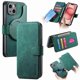 thumbnail image 1 of Funda Billetera Magnética para iPhone 15 Soporte Tarjetas Desmontable Verde, 1 of 6