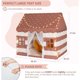 thumbnail image 2 of Carpa Infantil ROIWUIE de 48 Pulgadas, Mocha a Rayas con Luces, 2 of 2