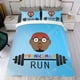 thumbnail image 4 of PhonicsMan Conjunto de sábanas temático, trío de piezas, cómodo y amigable con la piel, diseño único, regalo de decoración para el hogar para familiares, amigos y fans,173cm *218cm, 4 of 6