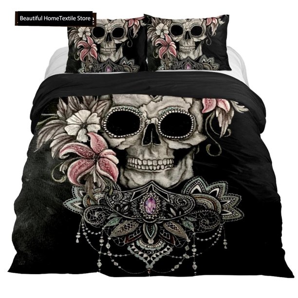 Lucifer Morningstar Satanic Duvet Cover Set Satanic Bedding Set Full Size Queen Size,gothic Skull Bedspreads Comforter Cover SetBed Sheets