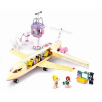 Sluban - Avión De Pasajeros Jet Girl, Compatible Lego