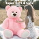 thumbnail image 4 of Peluche Morismos, oso de peluche gigante, 90 cm, color rosa, 4 of 9