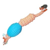 Genérico - Set 3 Juguetes Cuerda Goma Pelota Perro Gatos Mascotas Lau