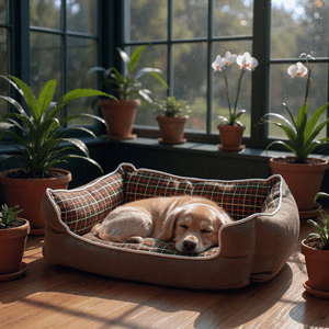 Bloccare - Cama Para Mascotas Espuma - Talla S (Cafe) 40 X 40 X 15 Cm