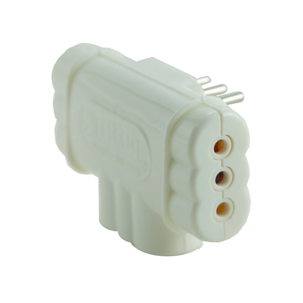 Rema - Adaptador Triple Plano Abs 10A Marfil
