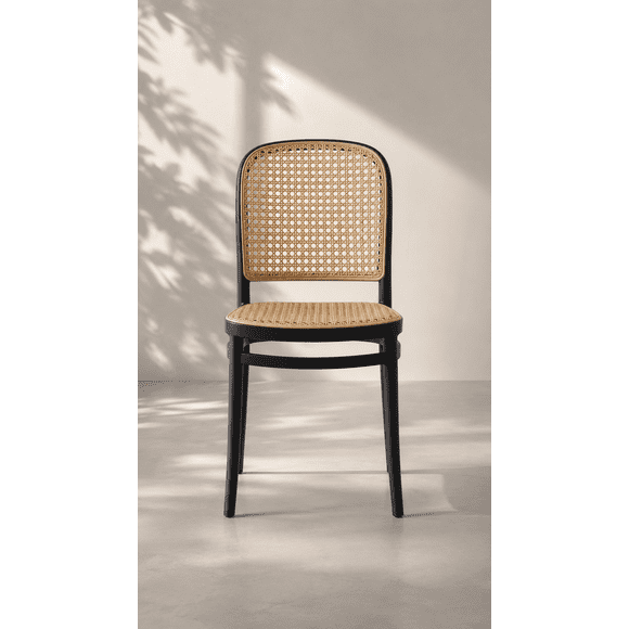 Pack de 6 Sillas Lombardia Rattan de Terraza Exterior o Comedor - Negra