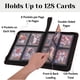 thumbnail image 4 of Carpeta SKYHJK 128 cartas 3"×4" toploader de cuero PU, 4 of 7