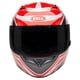 thumbnail image 2 of Casco Bell Powersports Qualifier Conduit rojo/plateado, talla L, 2 of 8