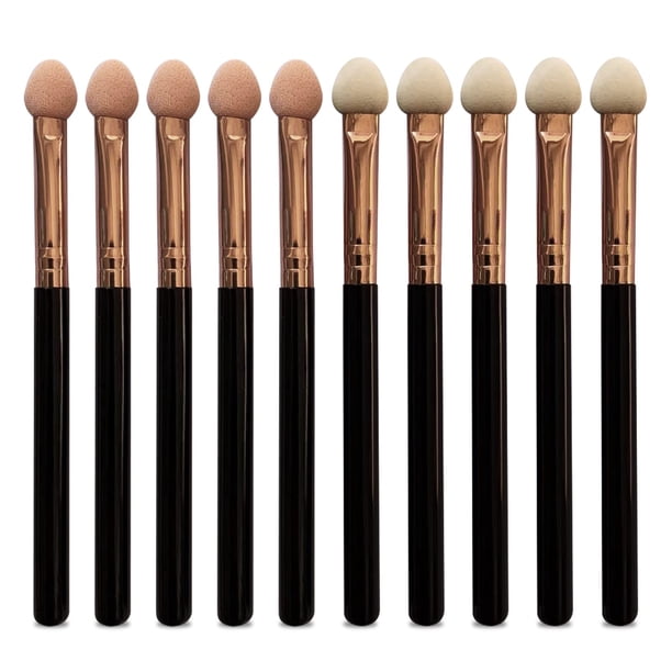 Set de brochas de maquillaje UorPoto de 10 piezas con aplicador de esponja para sombras de ojos