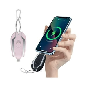 Gdchile - Llavero Rosado Portátil Cargador De Iphone Usb-C A Lightning.