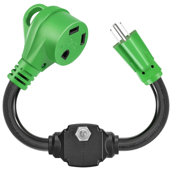 Adaptador RV Sweetglow 30 A a 110 V NEMA 5‑15P/TT‑30R