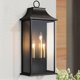 thumbnail image 1 of Aplique de pared exterior Lawyettle de 63 cm, 3 luces, negro, impermeable, 1 of 9
