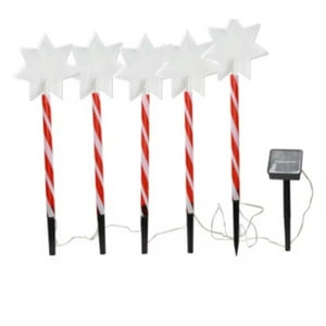 Genérico - Estacas Solares Navideñas Led Para Jardin De 25Cm