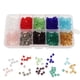 thumbnail image 1 of 1000 unids colores mezclados 4mm crystal glass rondelle facetado loose spacer beads, 1 of 5