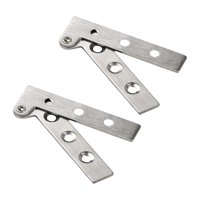 Magideal - Bisagras De Puerta De Acero Inoxidable, Bisagras De Gabinete De Alta Resistencia Giratorias De 360 Degree, Bisagras De Siete Formas Para Cocina, 2 Uds. S