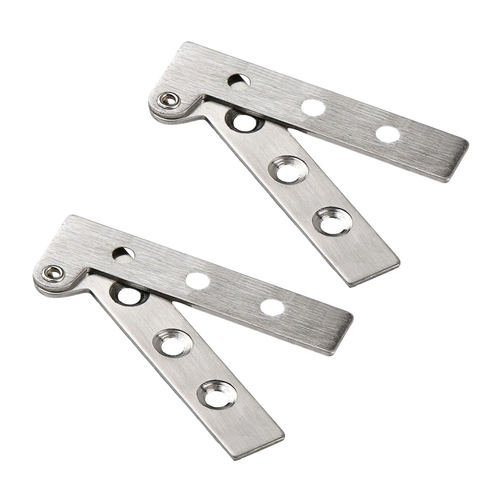 Magideal - Bisagras De Puerta De Acero Inoxidable, Bisagras De Gabinete De Alta Resistencia Giratorias De 360 Degree, Bisagras De Siete Formas Para Cocina, 2 Uds. S