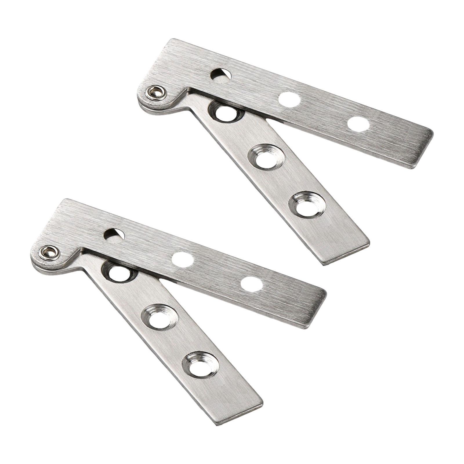 Magideal - Bisagras De Puerta De Acero Inoxidable, Bisagras De Gabinete De Alta Resistencia Giratorias De 360 Degree, Bisagras De Siete Formas Para Cocina, 2 Uds. S