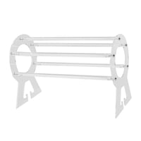 Magideal - Soporte Portátil Para Diadema, Soporte Para Estante, Protección De Barra Desmontable, Torre Acrílica, Organizador De Joyas Para Collares, Cadenas Para