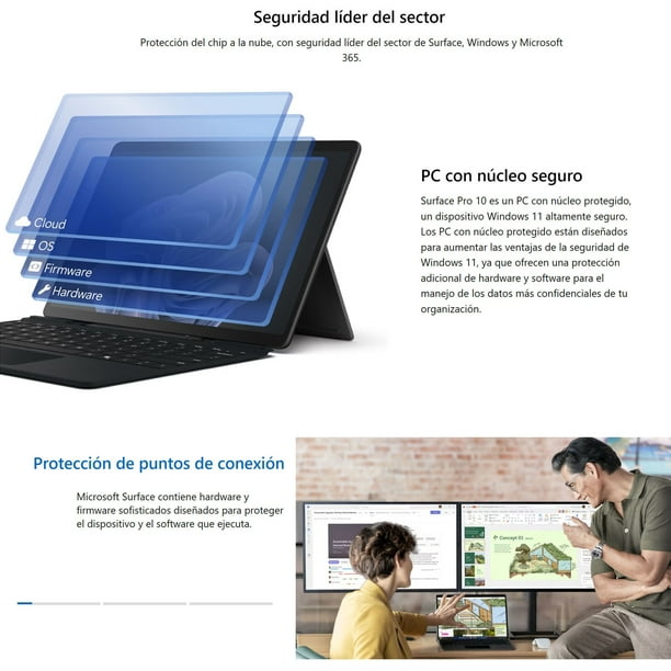 Surface Pro 10 - Tablet Windows 11, Core Ultra 5, 8GB RAM, 256GB