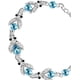 thumbnail image 5 of Pulsera Azul Firefly para mujer, con hermosos cristales y circonitas brillantes, chapada en oro blanco de 18 quilates. Incluye estuche Azul., 5 of 5