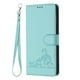 thumbnail image 2 of Funda tipo cartera FOXDOCK para Samsung Galaxy S8 con soporte, ranuras, RFID, diseño de gato, 2 of 5
